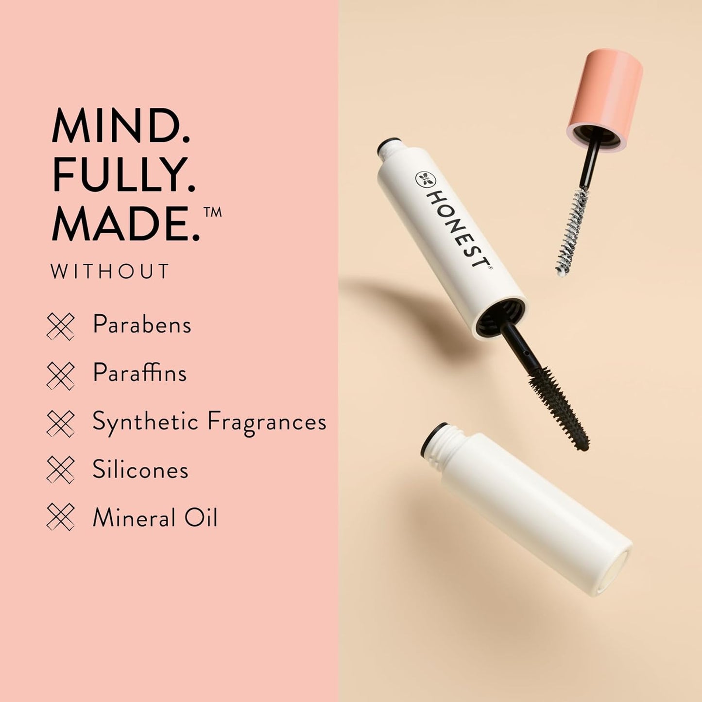 Honest Beauty 2-in-1 Extreme Length Clean Mascara + Lash Primer | Lengthening + Volumizing | EWG Verified + Cruelty Free | Black, .27 fl oz