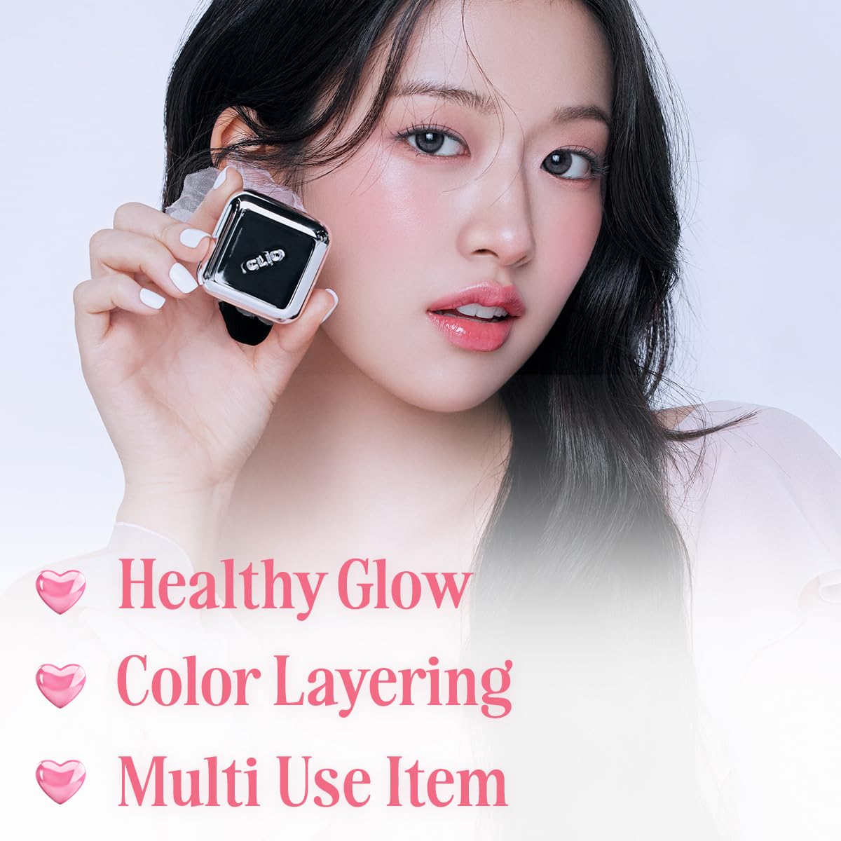 CLIO Essential Lip & Cheek Tap, Easy to Use, Glides on Effortlessly, Non-Greasy, Travel-Sized Creamy & Blendable Color For Lips & Cheeks (02 BUNNY FLUSH, One Size)