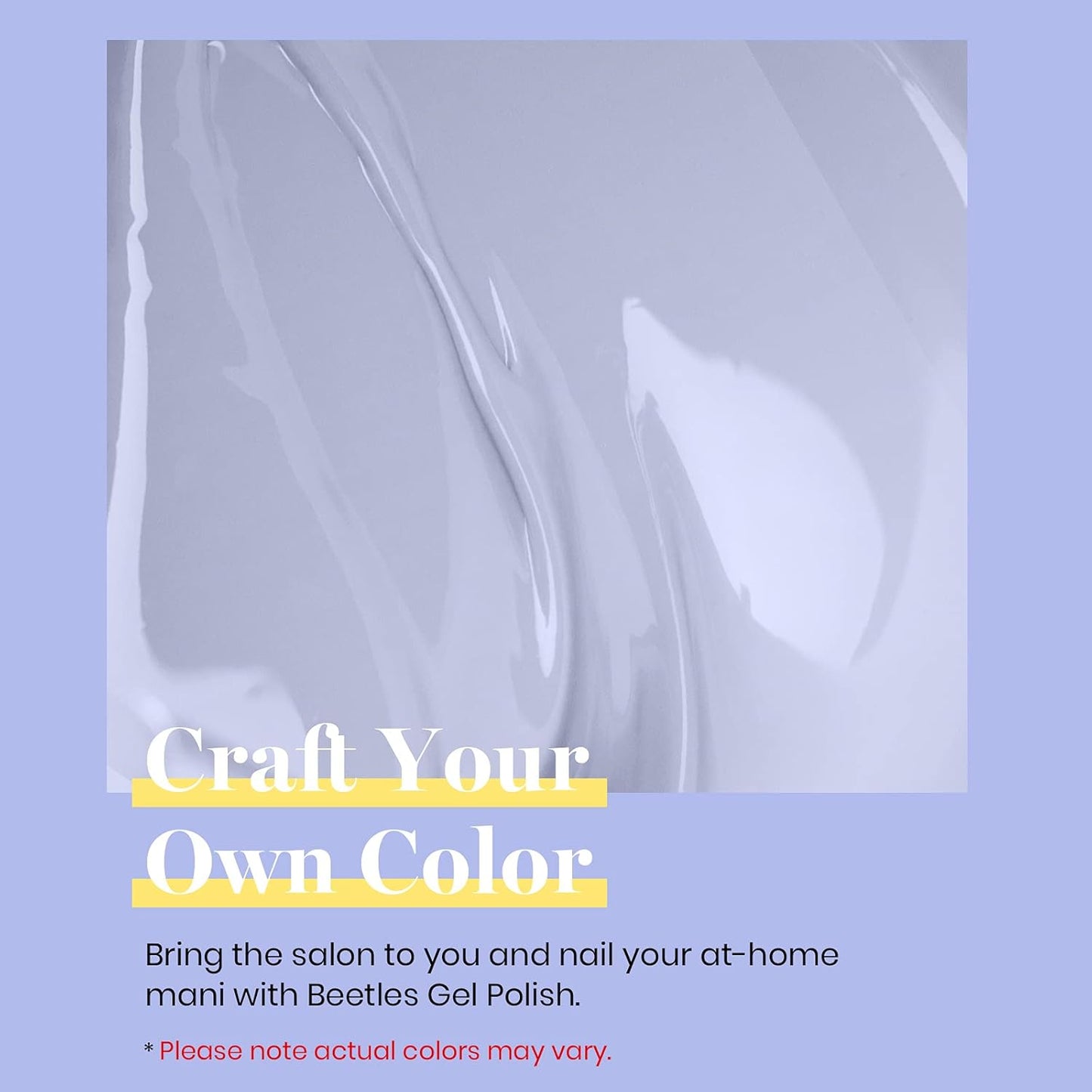 Beetles Gray Gel Nail Polish, 15ml Fall Grey Gel Polish Soak Off UV LED Nail Lamp Nail Art Manicure Salon DIY Home 0.5Oz Nail Polish for Women