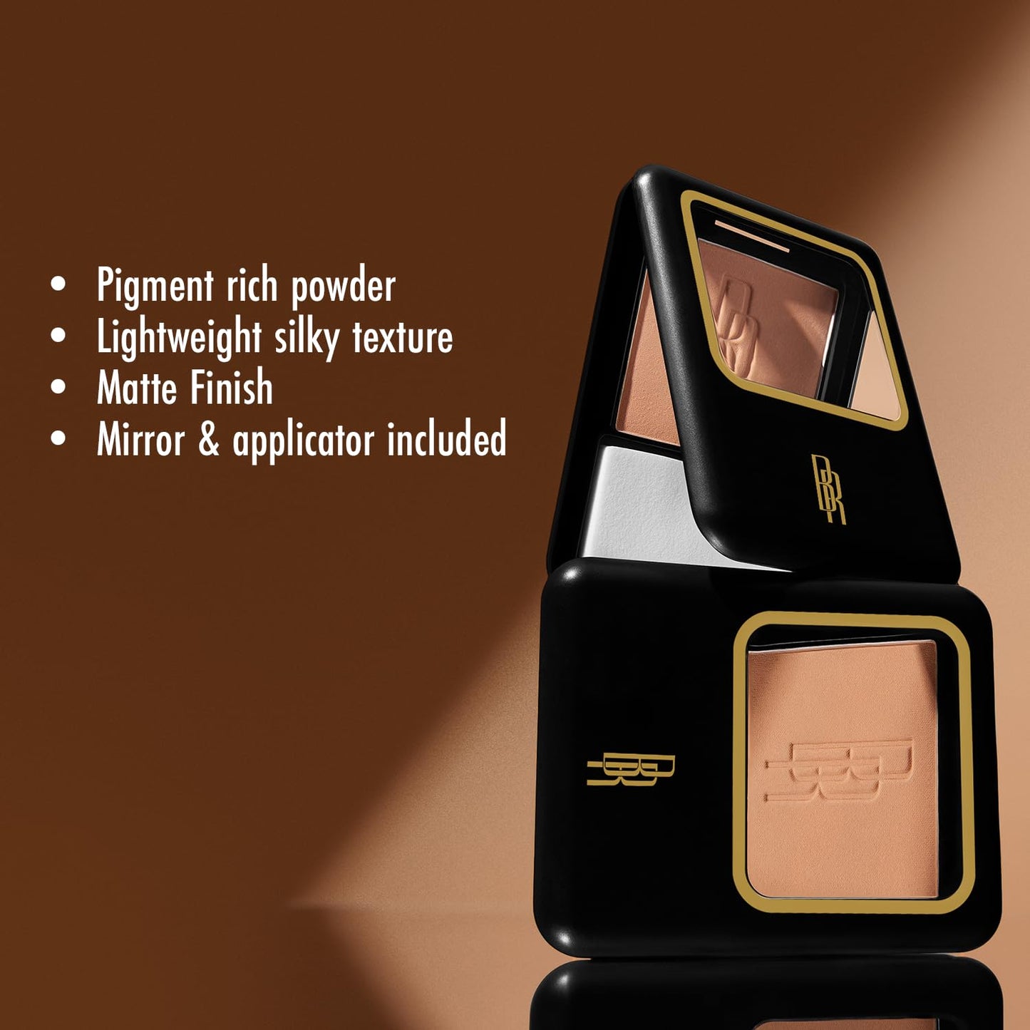 Black Radiance Natural Matte Foundation Powder, Minimizes Shine, Golden Almond