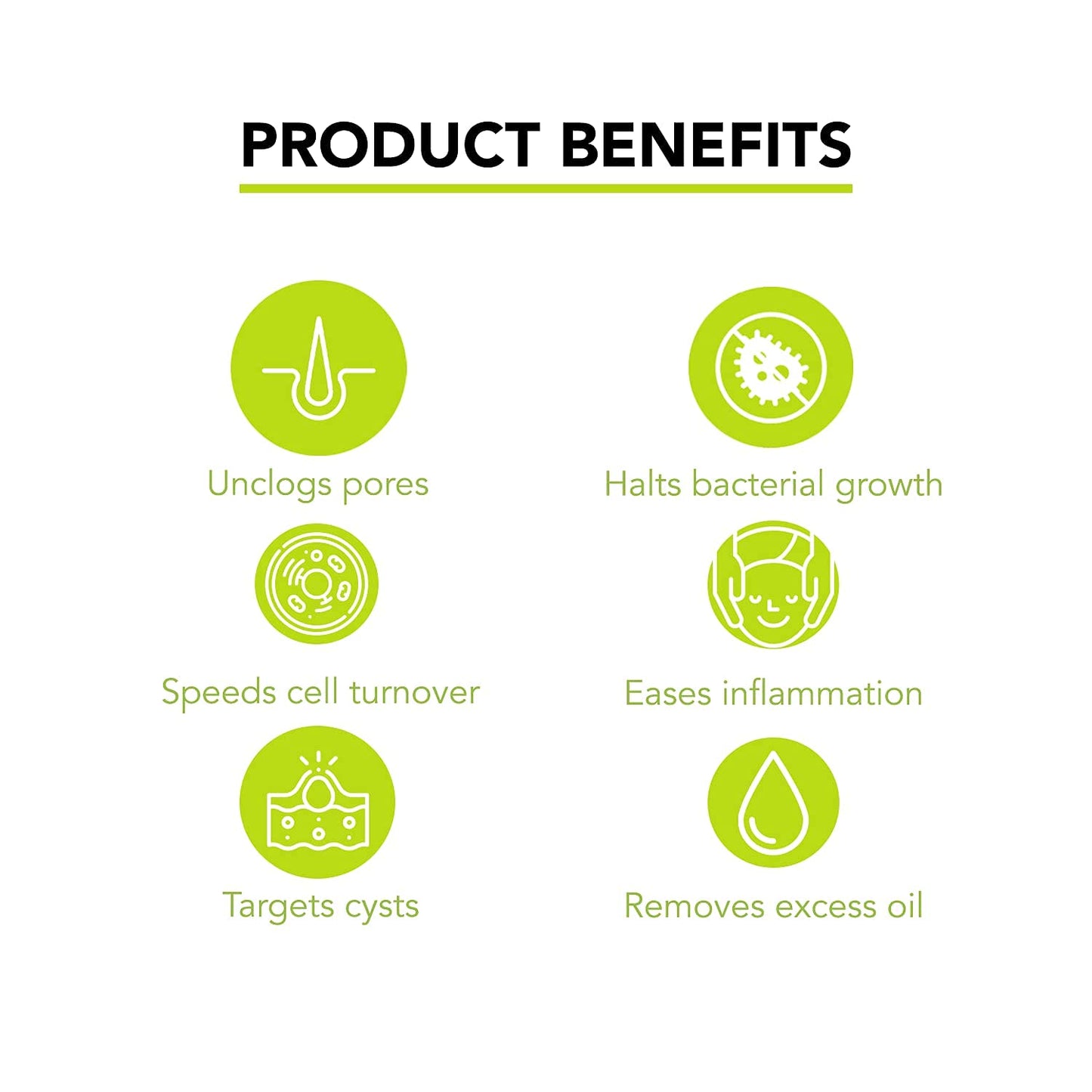 humane Benzoyl Peroxide Acne Face Wash - 5% Regular-Strength Acne Treatment for Face, Skin, Back and Body - 8 Fl Oz - Dermatologist-Tested Non-Foaming Cleanser - Vegan, Cruelty-Free