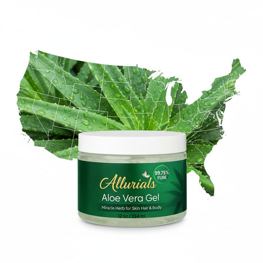 99.75% Pure & Organic Aloe Vera Gel - Made in USA, Clinically tested & Dermatologist approved, Hydrates & Heals Dry & Damaged Skin & Hair- 12 Oz