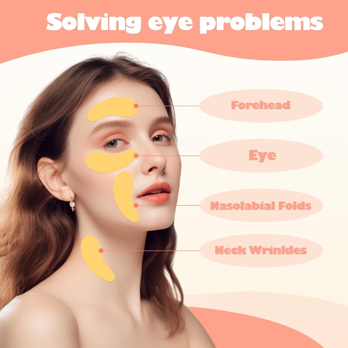 10 Pairs Under Eye Patches, Silicone Reusable Eye Patches, Under Eye Mask for Reduce Eye Wrinkle and Fine Lines Skin Care- Eye Cream Applicator and Tin Case