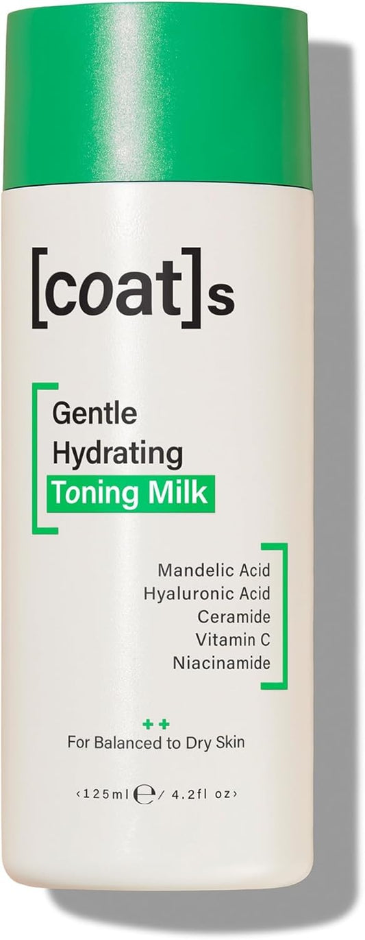 Coats Gentle Hydrating Toning Milk – Hydrates, Protects + Exfoliates to Help Prevent Breakouts – Dermatologically Approved + Clinically Proven – 4.2 oz