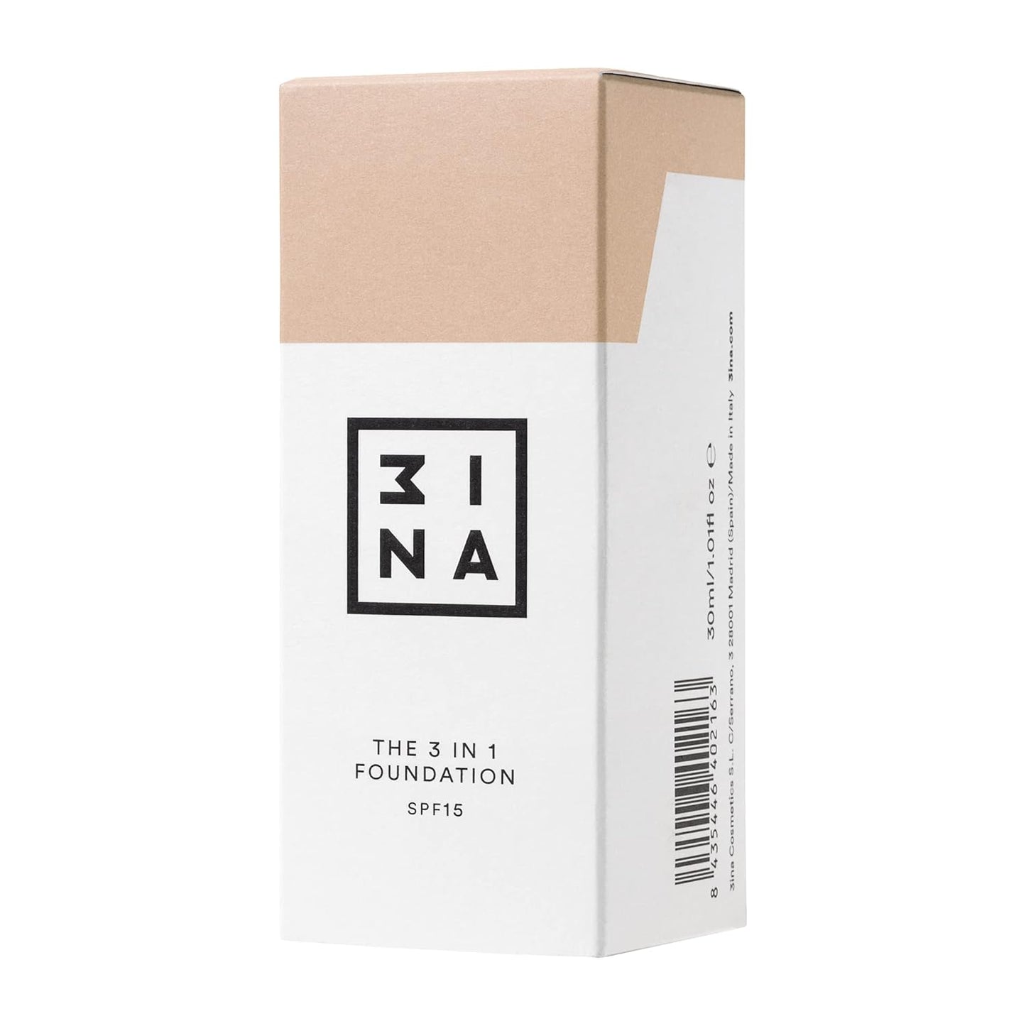 3INA The 3-In-1 Foundation 211 - Vegan Formula - Combination Of Primer, Concealer And Foundation - Medium Coverage - Natural Finish - Perfect For Covering Lines And Blemishes - Long Lasting - 1.01 Oz