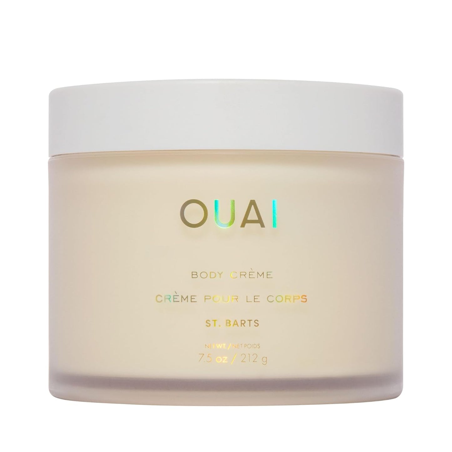 OUAI Body Cream, St. Barts - Hydrating Whipped Body Cream with Cupuaçu Butter, Coconut Oil and Squalane - Softens Skin and Delivers Healthy-Looking Glow - Sulfate-Free Skin Care (7.5 Oz)