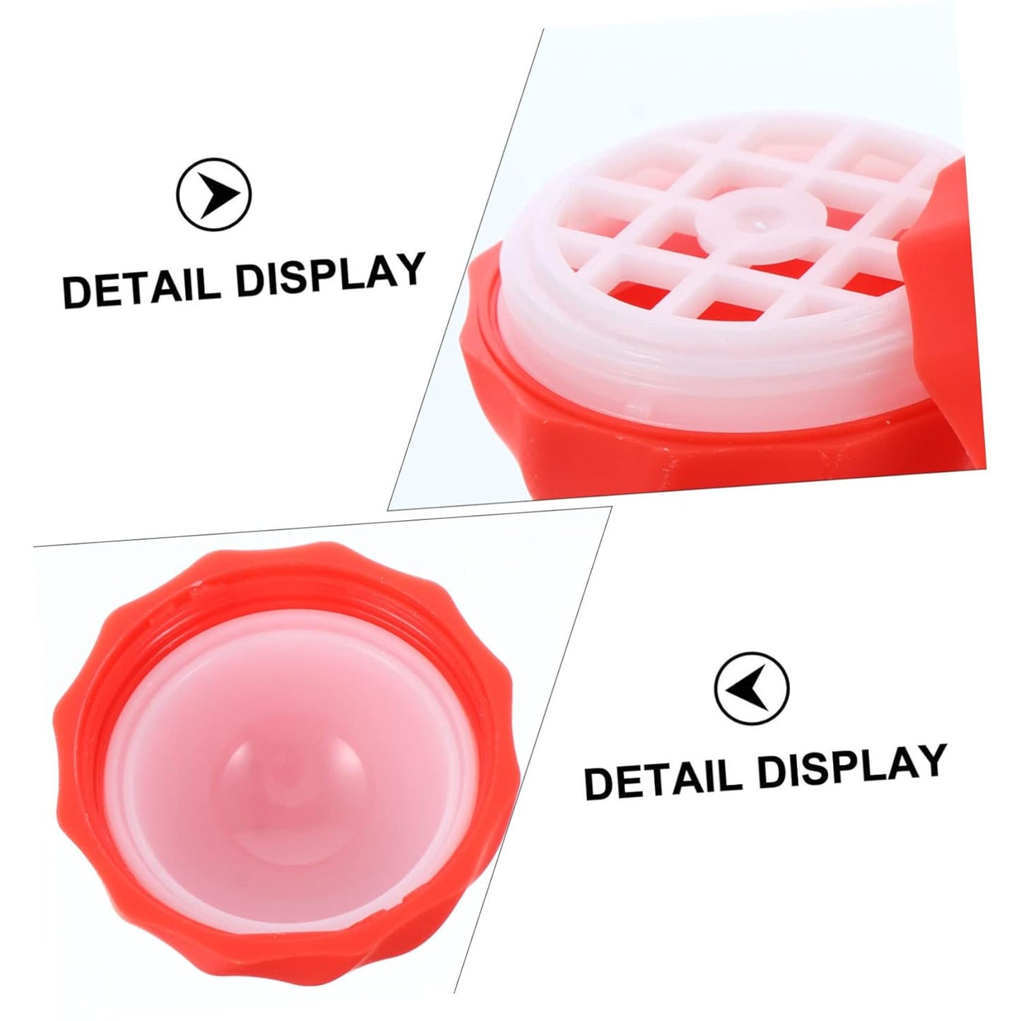 10pcs Box Spherical Lipstick Case Bulk Lip Balm Lipgloss Lip Gloss Round Ball Containers Lip Balm Containers Lip Balm Sphere Container Empty Lip Balm Sphere Lip Balm Bottles Red