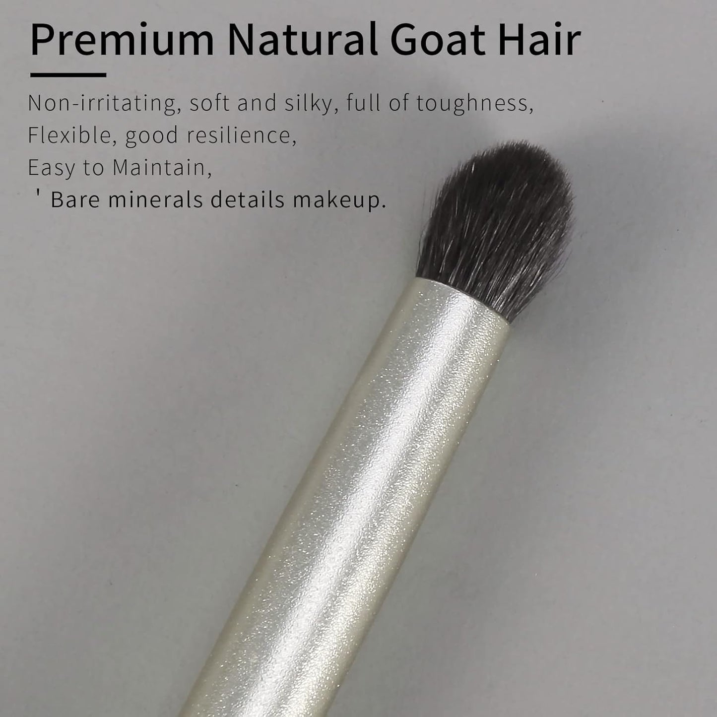 Natural Goat Hair Eye Shadow Brush, Small Blending Eyeshadow Brush, Eye Shadow Blending Brushes, Eye Blending Brush, Small Nose Contour Brush, Eyeshadow Blending Brushes, Single Makeup Brush.