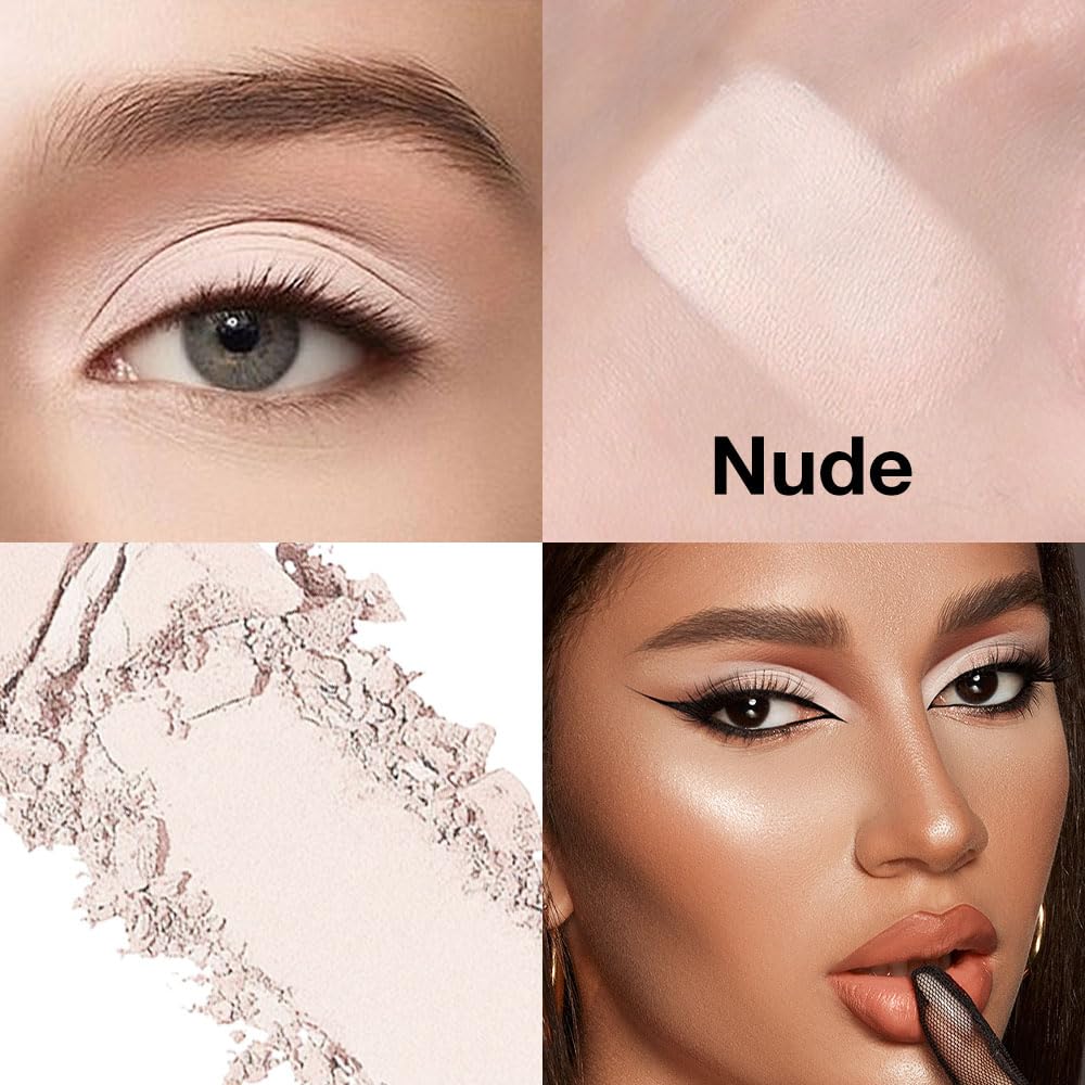 AMY'S DIARY White Black Pink Matte Eyeshadow Palette 3 pics set – Long-Lasting & Highly Pigmented, Vegan & Cruelty-Free