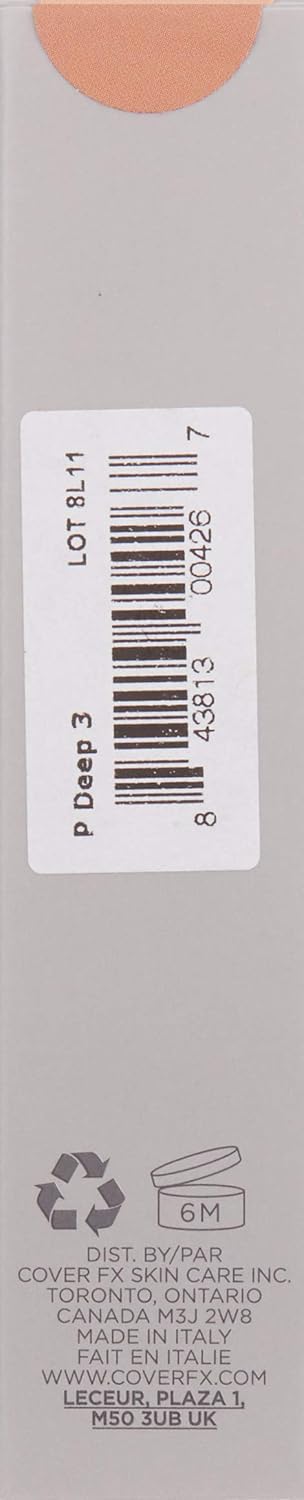 COVER FX Custom Cover Drops, Multi-Use Shade-Adjusting Liquid Foundation and Concealer Makeup, Vegan & Cruelty-Free Lightweight Skin Enhancer, 0.25 Fl Oz, P Deep 3