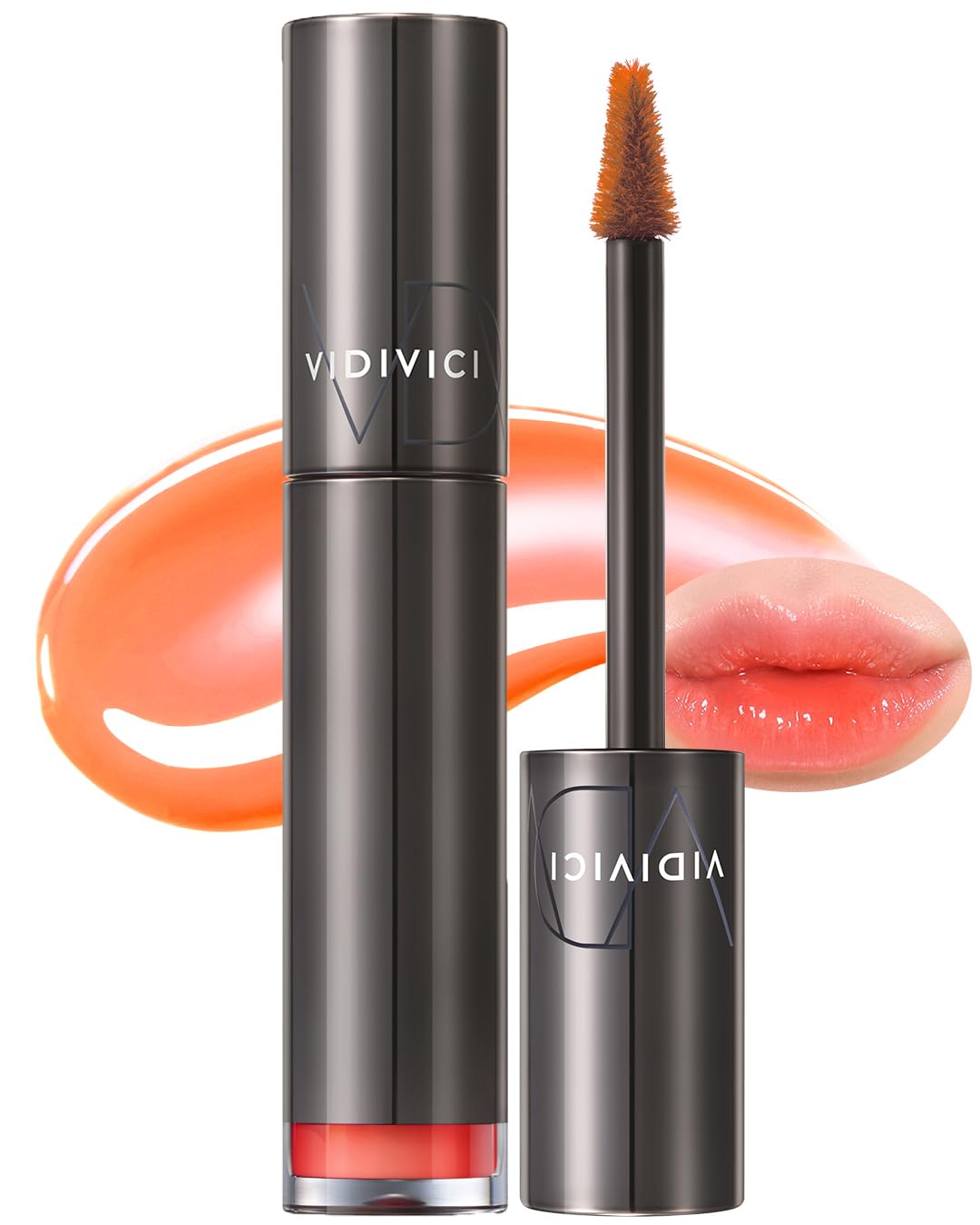 VIDIVICI Millennial Tint Glit - Proof Moisture Korean Lip Tint with Long-Lasting Color, Lightweight Water Jelly Texture, 0.13ounce (08 Be Loving)