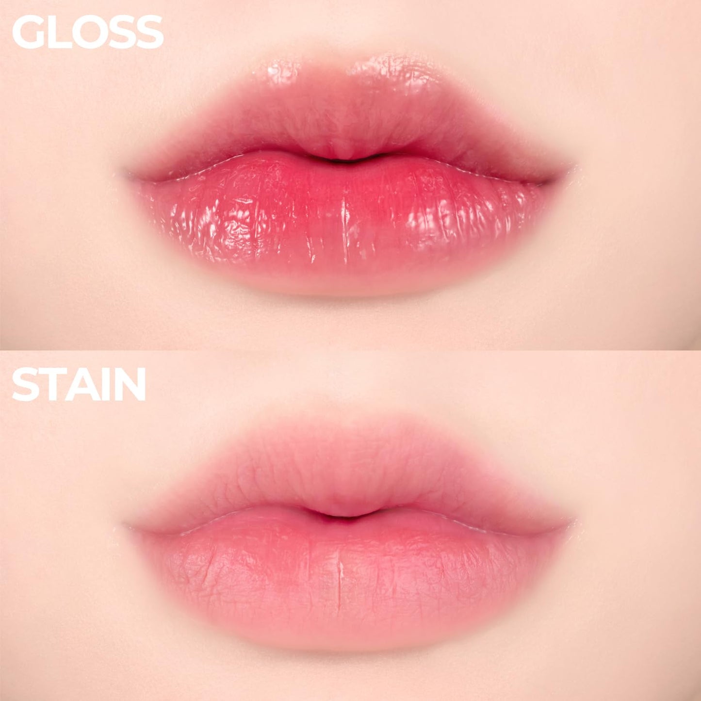 Pudding Glow Korean Lip Tint | Natural Lip Stain | Gloss to Stain | Long-Lasting & Non-Sticky | Lightweight Lip Tint 0.14 oz. (02 ENDING ROSE+03 CANDY BERRY)