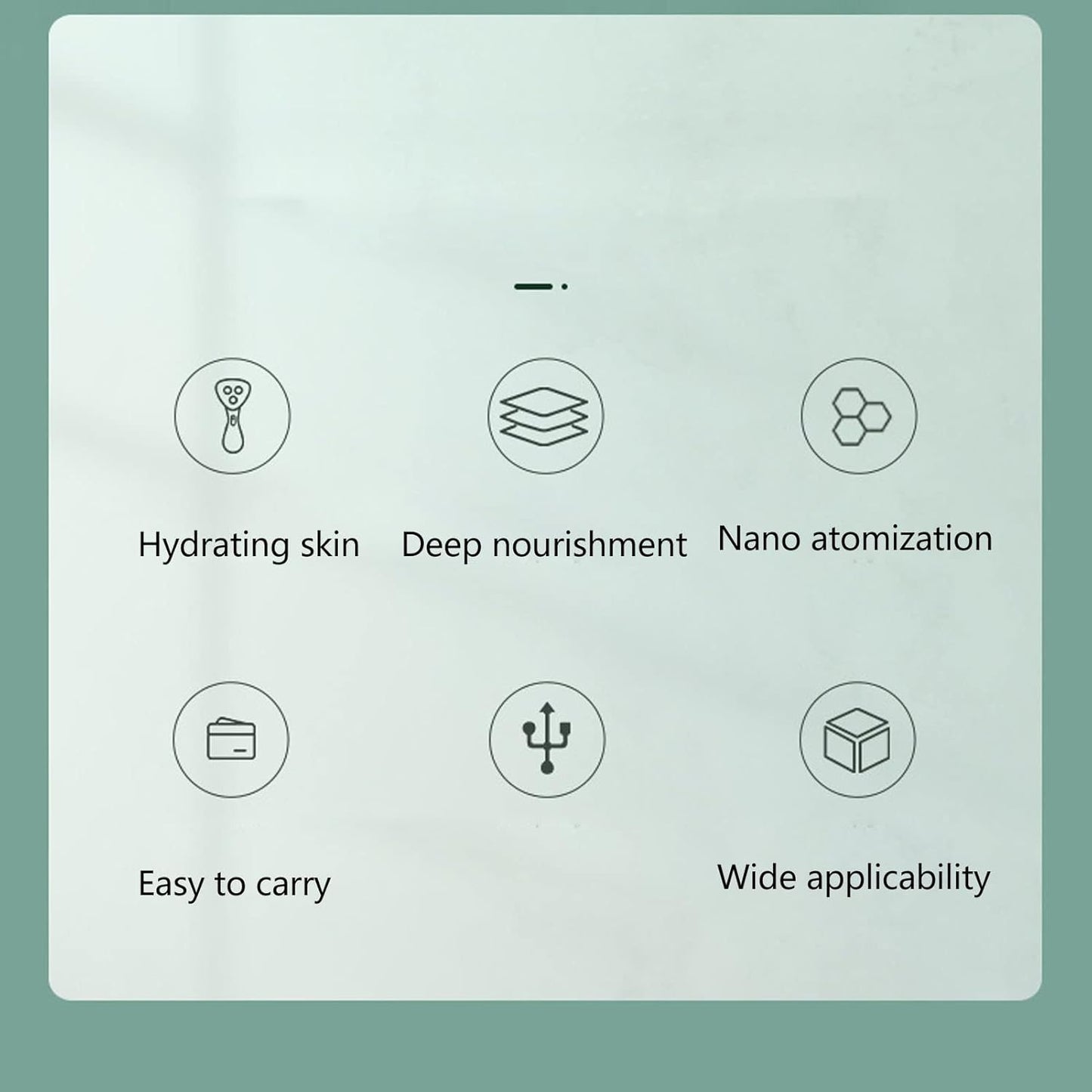 Facial Oxygen Injector Spray Gun Deep Moisturizing Skin Rejuvenation, Atomization Fine Mist Sprayer for Hydrating, Oil Control Portable Home Beauty Salon Use