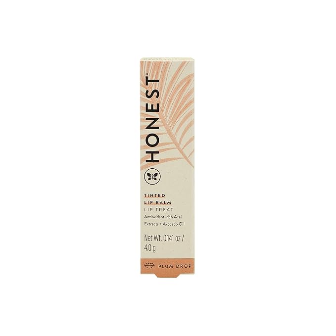 Honest Beauty Tinted Lip Balm 2-Pack | Antioxidant-rich Acai Extracts + Avocado Oil | EWG Certified, Vegan, Cruelty Free