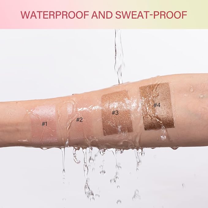 Cream Contour Stick,Multi-Use On The Go Bronzer Stick,Long-lasting Highlight Stick,Glow Bronzer Stick for Face,Lightweight and Blendable Contour Stick for Women (02# Soft Glow)