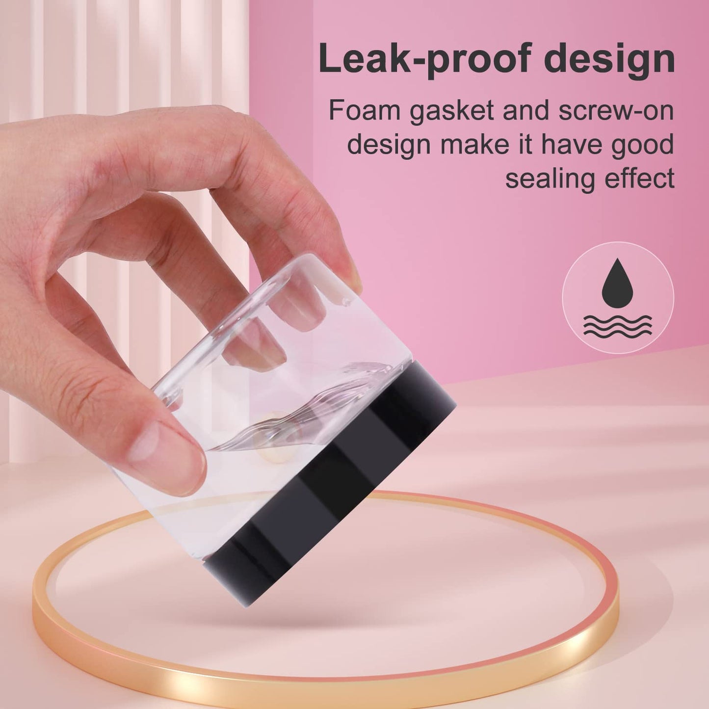 36 Pack 4 OZ Plastic Jars with Lids, BPA Free, Reusable, Refillable Transparent Cosmetic Containers for Bath Salts, Cosmetics, Powders, Beauty Product and Small Accessories