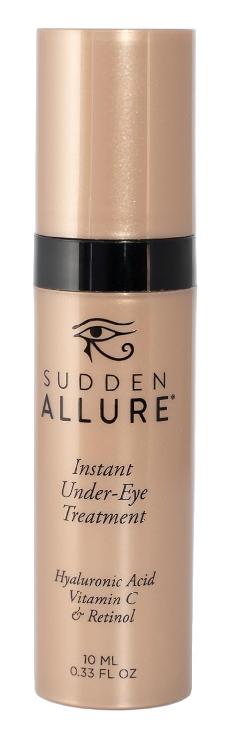 Sudden Allure Instant Under Eye Treatment Serum – Erase Under Eye Bags, Dark Circles, Wrinkles & Lift Sagging Eyes - Instantly Tighten & Firm - Reduce Eye Bags & Crows Feet | Made in USA (10 ml)