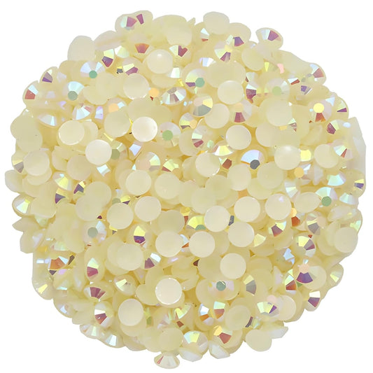 4500 Pcs SS6 2mm AB Flatback Rhinestones for Nails Art Crafts Glitter Round Shine Gems Crystals DIY Clothes Shoes （Champagne AB）