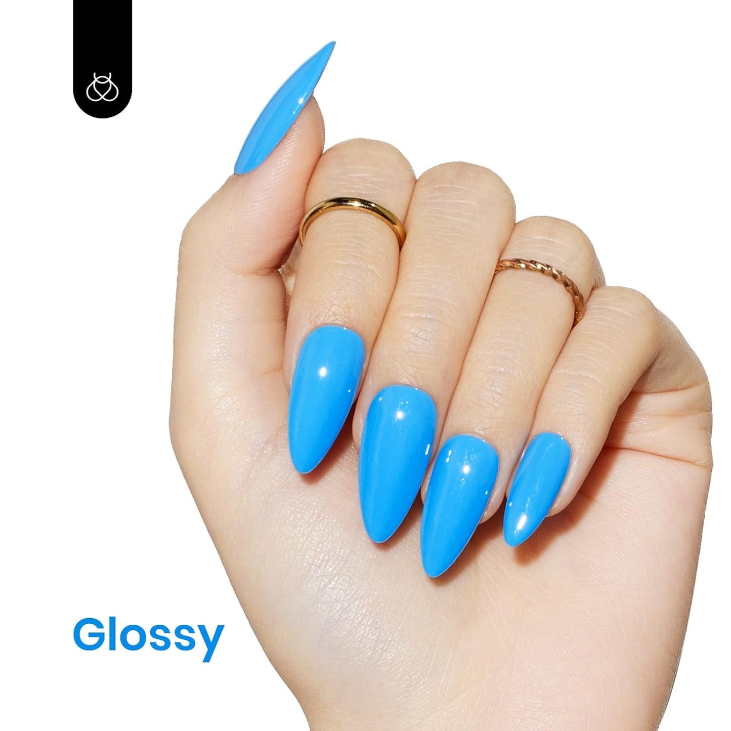 Beetles Blue Gel Polish, 1 Pcs 15ml Bright Blue Gel Nail Polish Soak Off Nail Art Manicure Salon Home DIY Design Uv Nail Lamp Needed Gift for Women