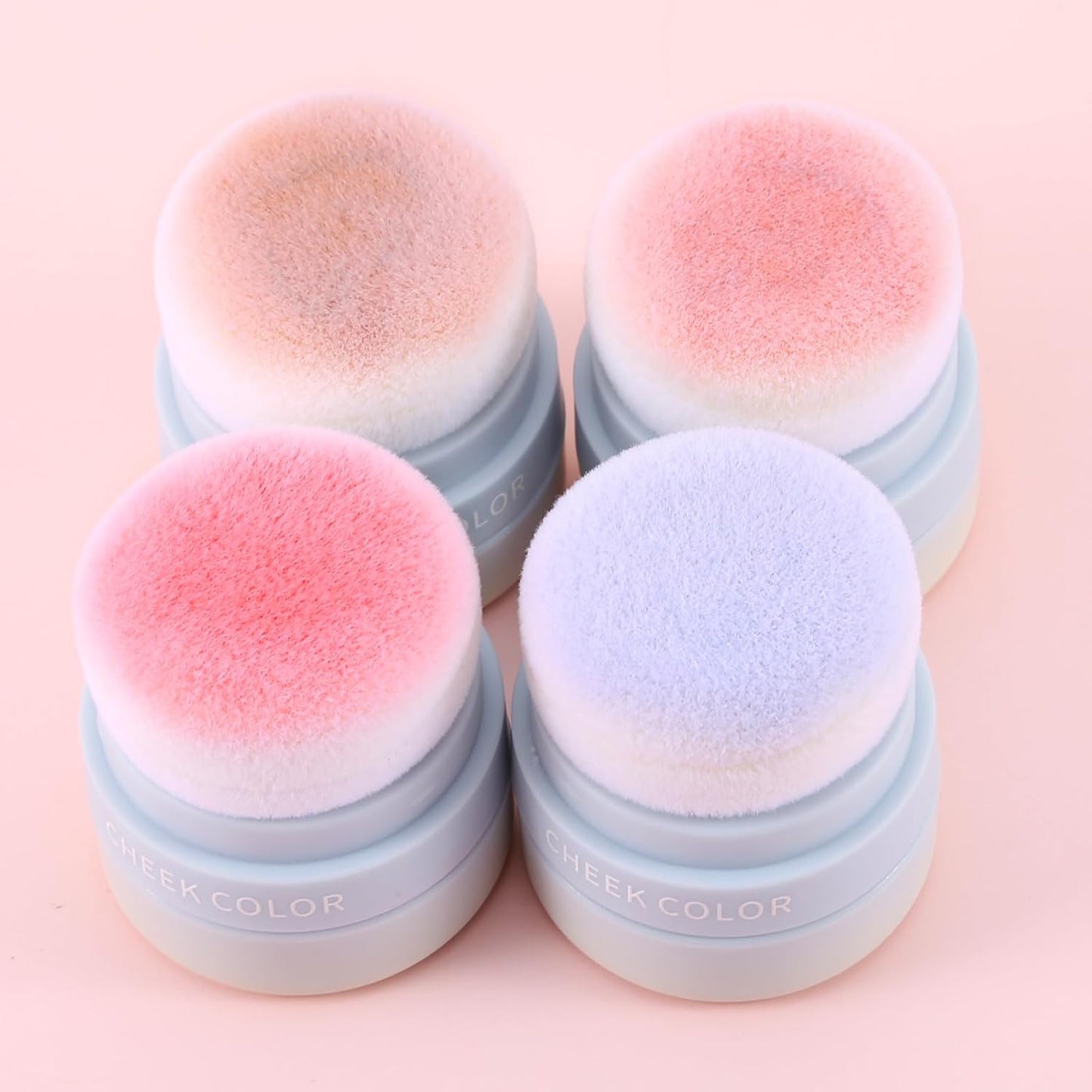 Boobeen Powder Blush for Cheeks, Air Cushion Matte Blush, Natural Highly Pigmented Blush Makeup Easy to Blend, Loose Blush Compact Long-lasting