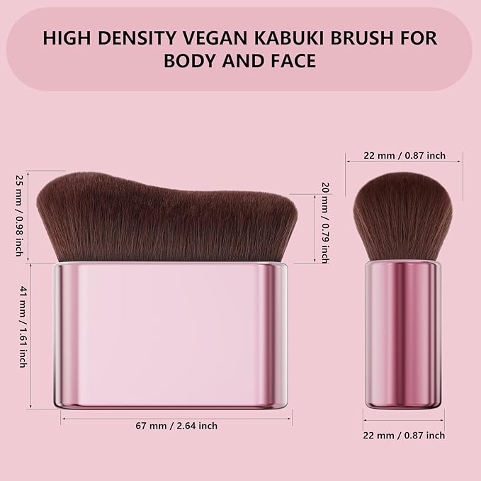 docolor Self Tanner Brush Body Makeup Brush for Flawless Face and Body Makeup, Sunless Tanner Blending Brush Body Brush for Self Tanner, Bronzer, Foundation, Vegan & Cruelty Free