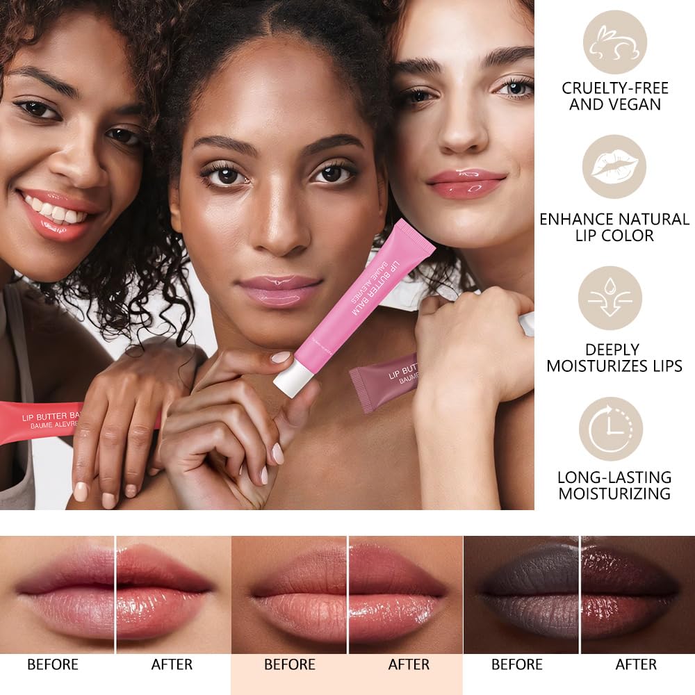 1Pcs Tinted Lip Balm Serum Makeup, Squeeze Hydrating Tint Lips Balms Serum Cosmetic, Women Care Glossy Nourishing Plumping Lip Stain Gloss Lipstick, Suitable for dry lips, Long-Lasting Color 07