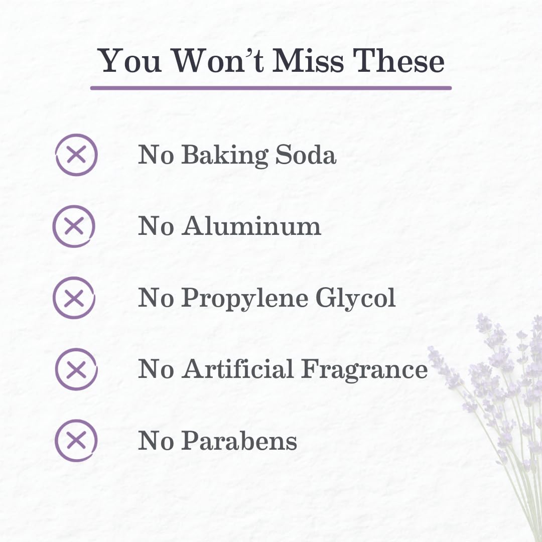 Earth Mama Calming Lavender Deodorant | Safe for Sensitive Skin, Pregnancy and Breastfeeding, Contains Organic Lavender, Calendula and Coconut Oil, No Baking Soda or Aluminum, 2.65-Ounce