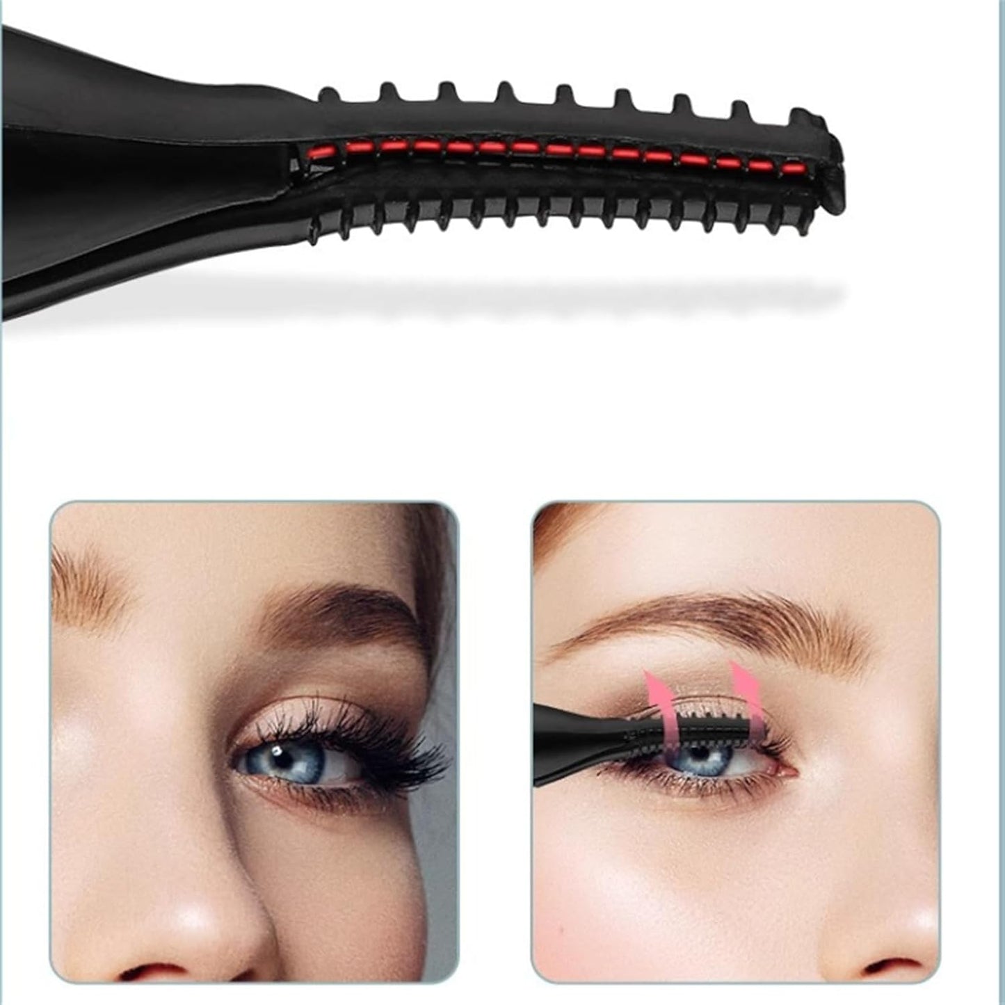 Caedralash Eyelash Curler, Electric Heated Eyelash Curler, Portable & Travel-Friendly, Smart Temperature Control