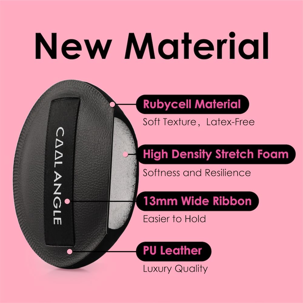 4Pack Makeup Sponge Latex-Free Soft Blender Sponge Perfect for Foundation Concealer Cream Powder, Beauty Sponge Set for Long-lasting and Natural Makeup, 2X-Large and 2 Medium Black