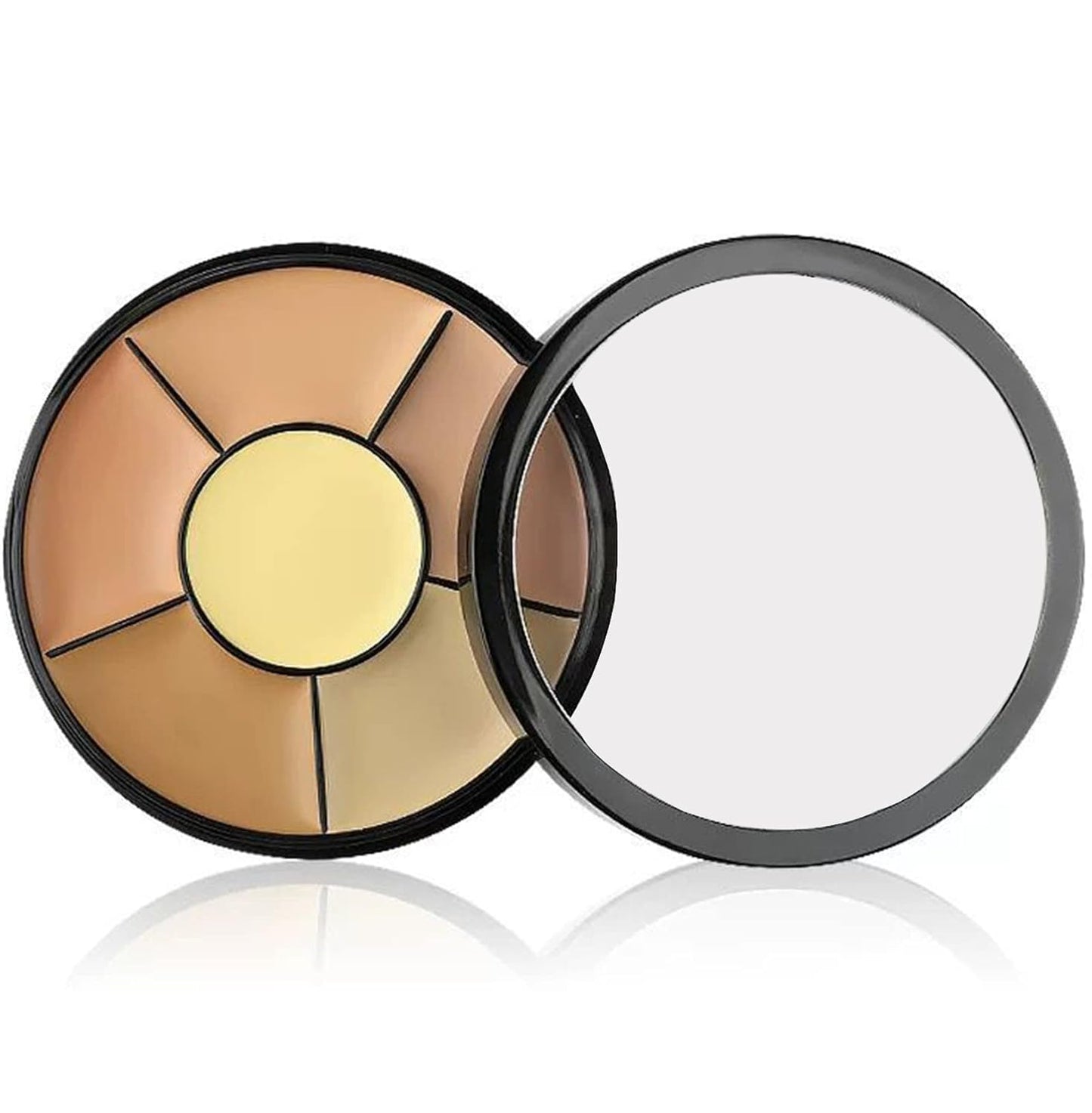 Cream Concealer Palette-6 Color Makeup Contour Kit-Professional Blemish Face Conceal Correct Contouring Highlighter Pallet-Base Foundation Beauty Sleek Cream Make Up Concealer Palette (Light)