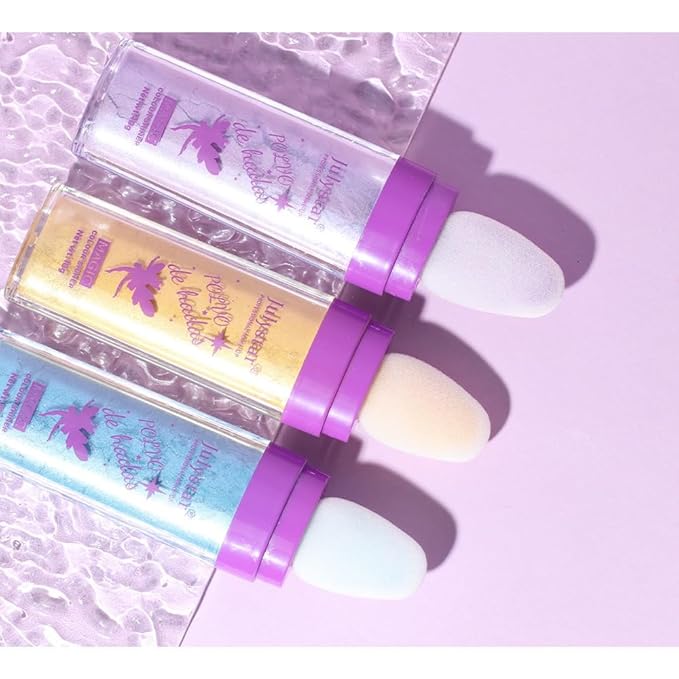 Highlighter Makeup Stick - Patting Powder, Body Glitter Fairy Dust Glitter Fairy Makeup Powder Stick Patting Powder Glitter Contour Blush Powder Face Brightens for Face Body Hair Makeup Kit - 3 PCS(b)