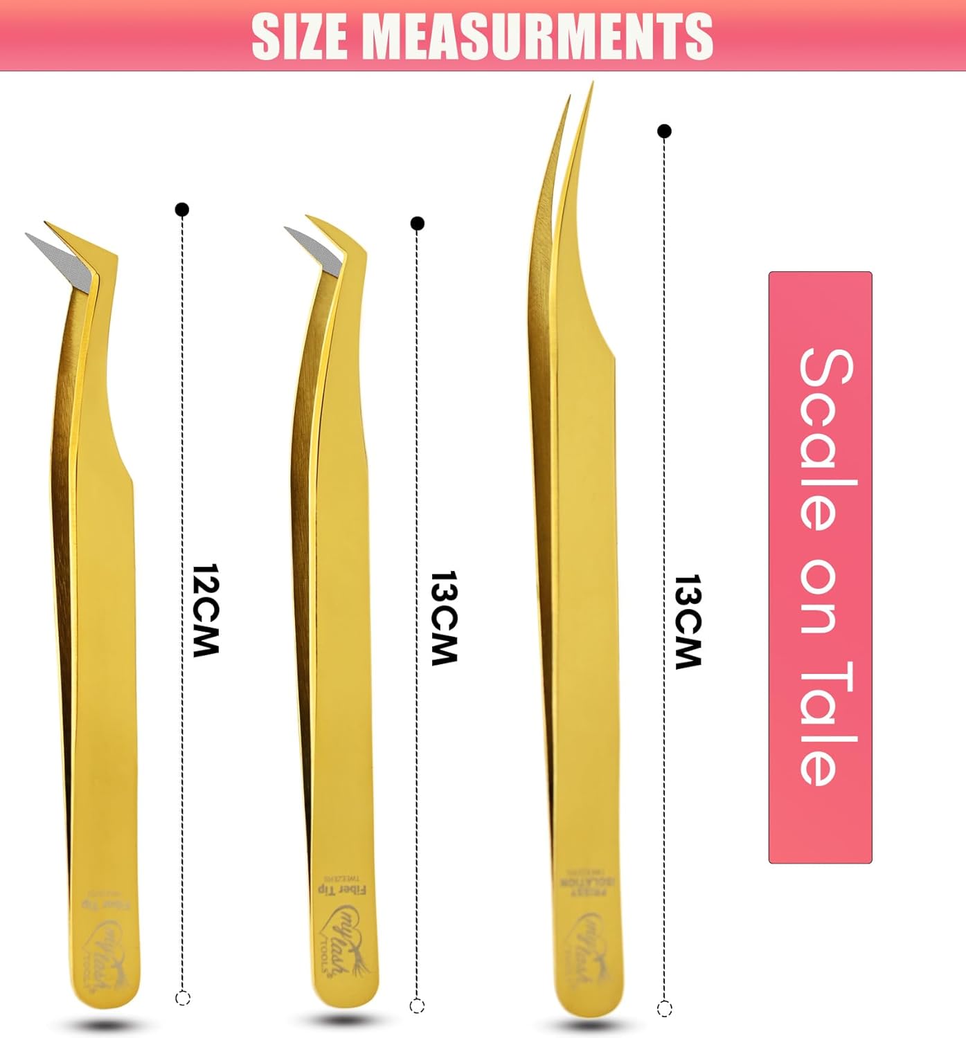Fiber Tip Lash Tweezers for Lash Extensions, Precision Boot Volume Eyelash Extensions Tweezers Japanese Steel Curved Isolation Fiber Grip Tweezers pinzas para pestaas (3pcs)