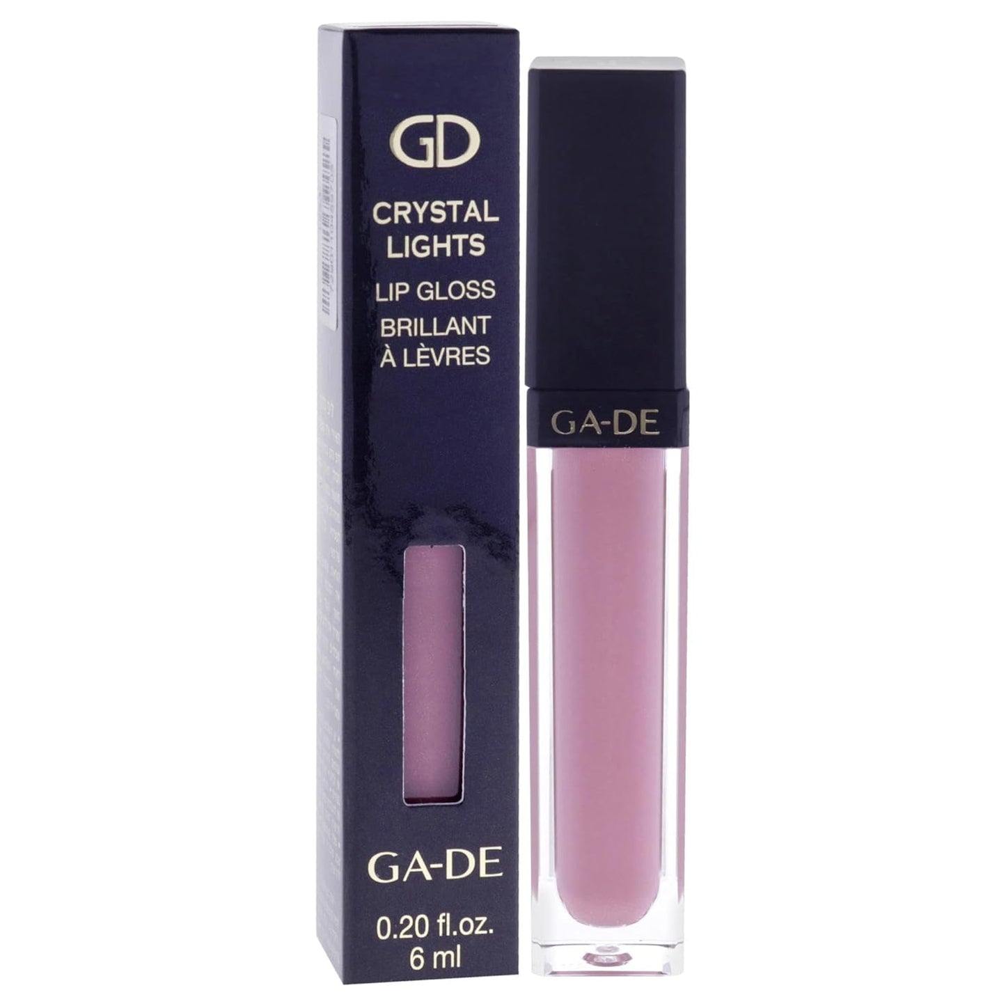 GA-DE Crystal Lights Lip Gloss, 829 - Enriched with Light-Reflecting Crystal Pearls - Smooth Silky, Rich Color - Moisturizes and Adds Shine - 0.2 oz