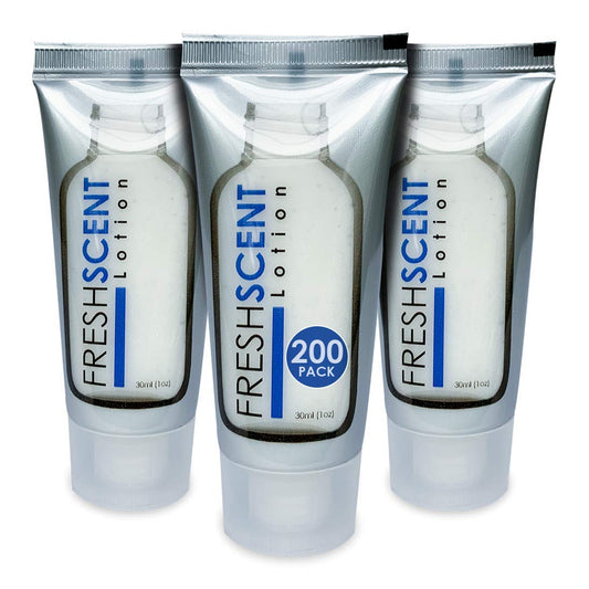 Freshscent Lotion 1oz (200 Pack) Hotel Travel Size, Bulk Amenities and Toiletries for Hospitality