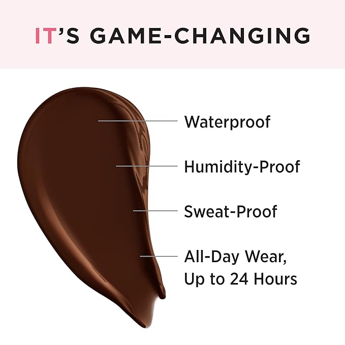 IT Cosmetics Makeup Set - Includes Supersize Bye Bye Under Eye Concealer (45.5 Deep) + Heavenly Luxe Complexion Perfection Concealer Brush (1 fl oz) - with Collagen, Hyaluronic Acid & Antioxidants