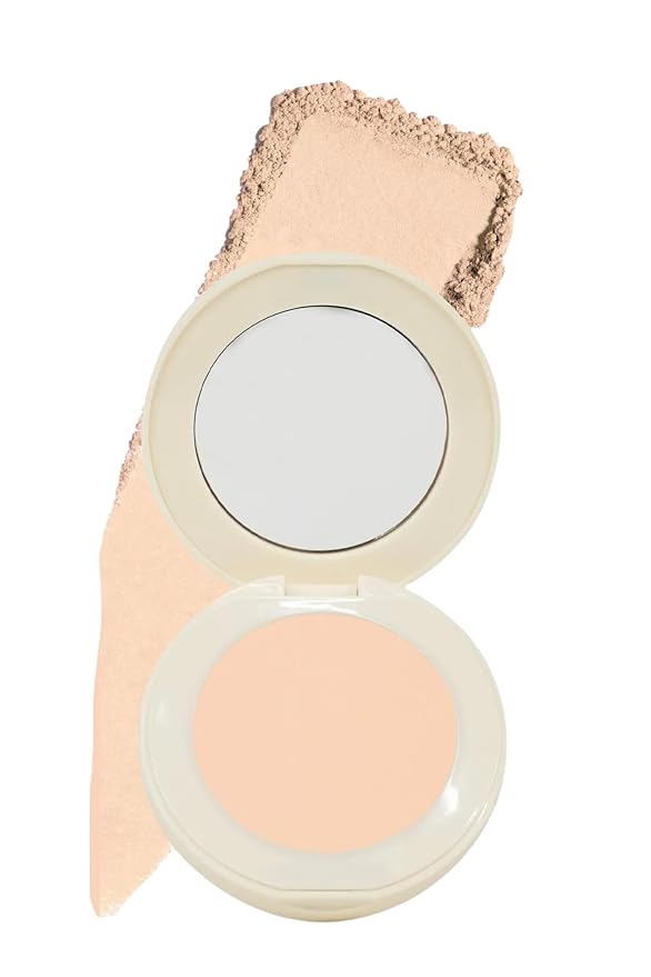 FARMASI Makeup BB All in One Powder, Lightweight, Long-Lasting Medium-Full Coverage with Flawless Finishing, will Look More Natural and Smooth Than Ever, 0.5 oz, Warm Light