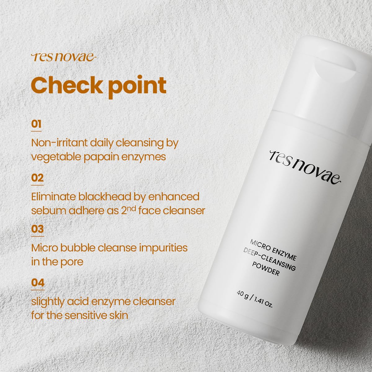 Enzyme Cleansing Powder – 15g (0.53 oz) – Purifies Pores, Removes Blackheads & Whiteheads, With Papain Enzyme for Smooth & Clear Skin | Low pH, Non-Irritating, For Sensitive Skin