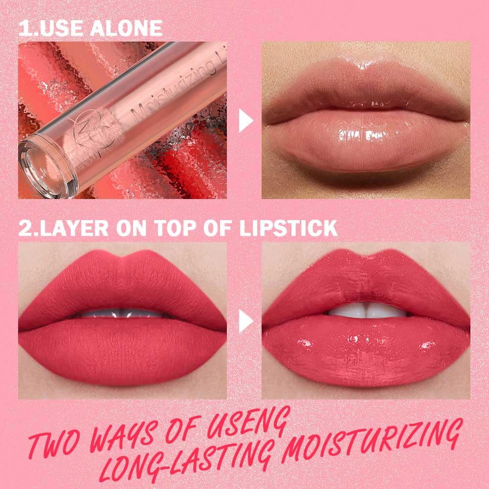 Hydrating Lip Gloss Oil - Nourishing Tinted Lip Oil for High-Shine Finish, Long-Lasting, Non-Sticky, Cruelty-Free Lip Plumper, Perfect with Lipstick & Peel-Off Lip Stain X-00#