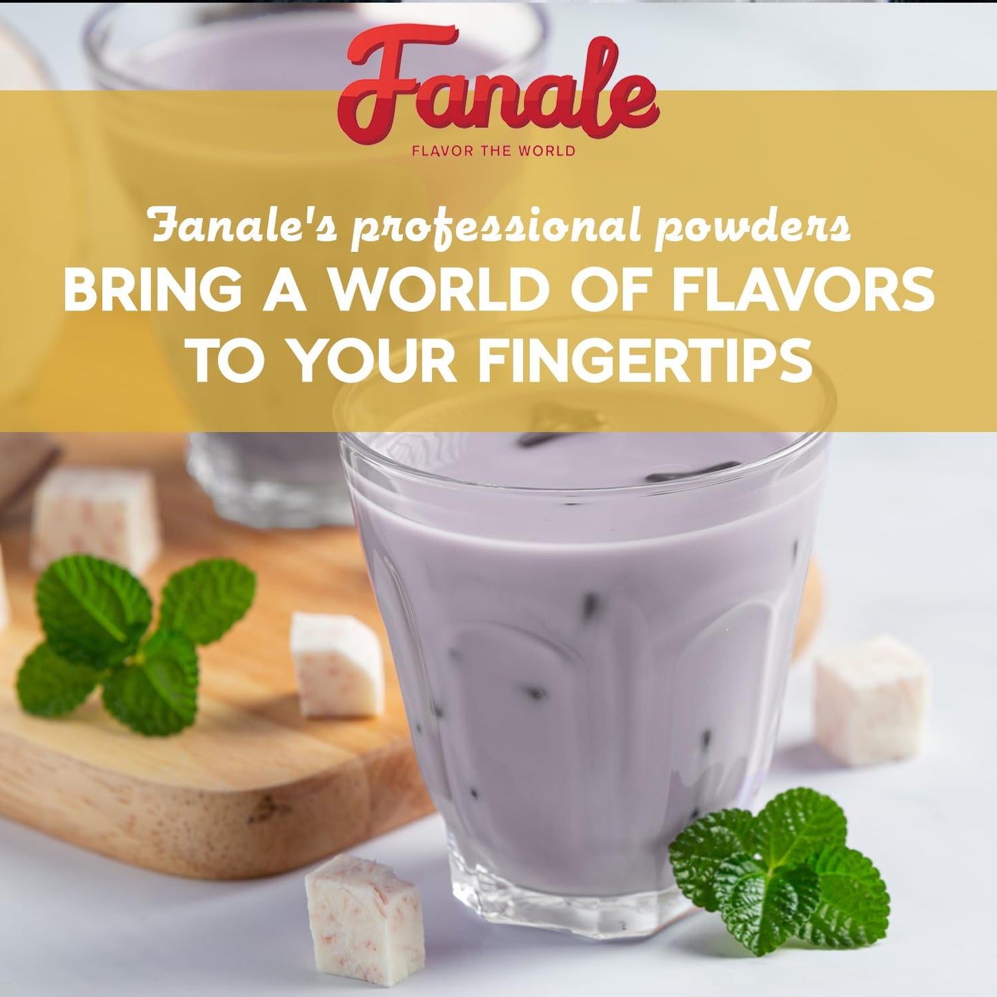 Fanale Premium Taro Bubble Tea Flavoring Powder | Perfect for Baking, Smoothies, Desserts and Drinks | Instant Flavoring Powder for Boba Milk Tea- 2.2 Pounds (Pack of 1)