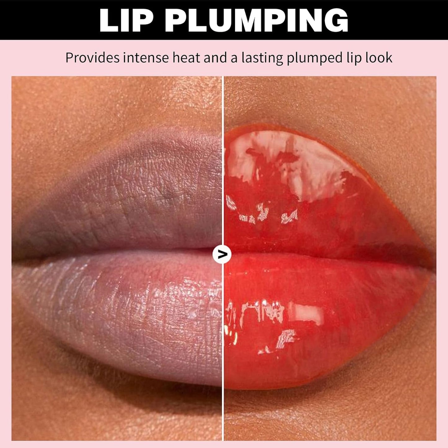 Erinde Lip Plumper Gloss, Natural Ginger Lip Plumping Booster, Ultra-Hydrating & Nourishing Plump Lip Plumper, Glossy Finish Fuller Lip Plumping Oil for Women Girls, G02