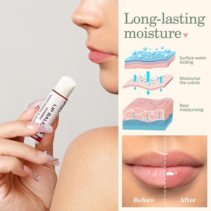 Dmsky Lip Balm Bulk,Fruit Lip Balm, Hydrating Lip Balm for Men Women Kids, 0.15 Oz, 20 count (Pack of 1)