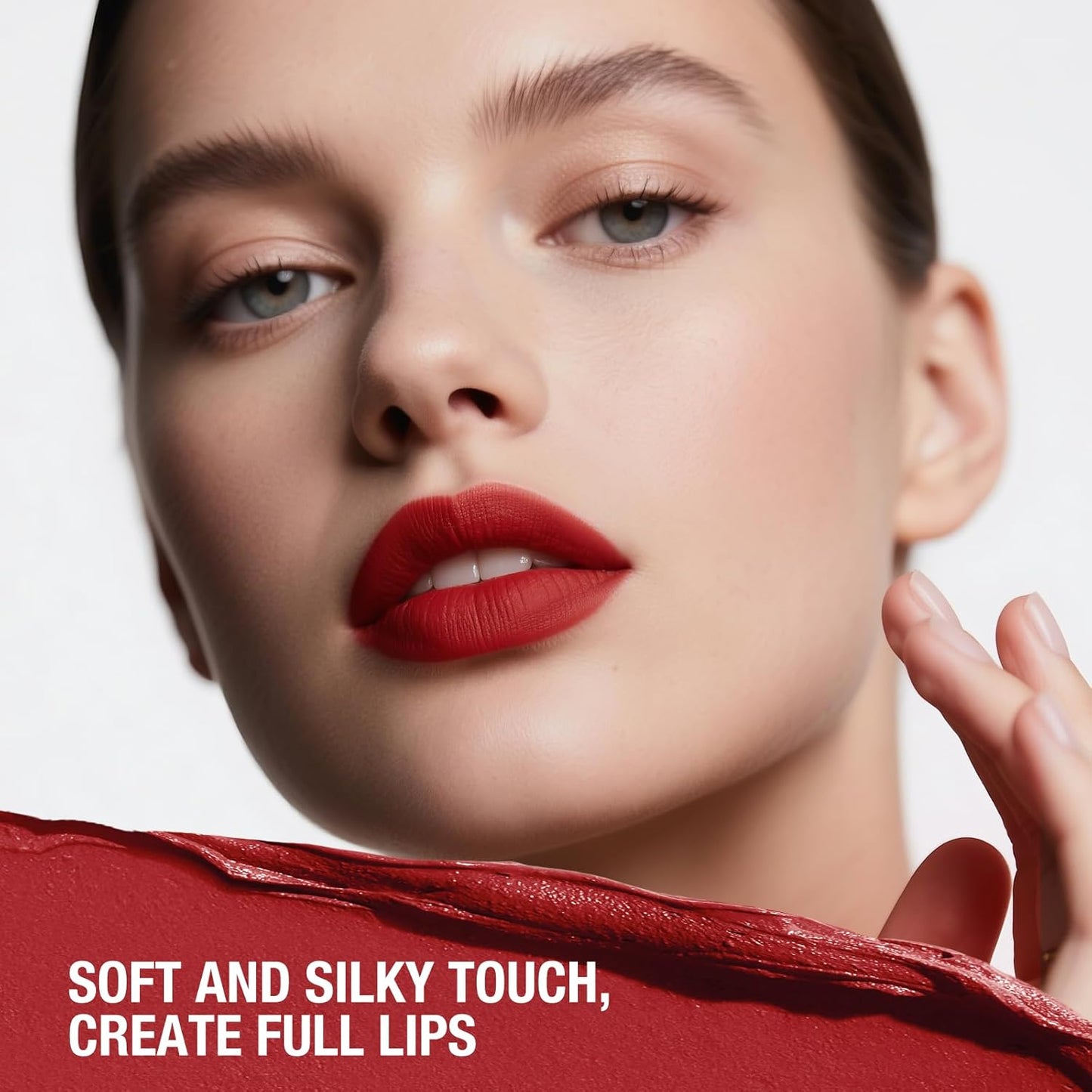 Jolilab 4Pcs Lip Set: 2 Colors Lip Liner+2 Colors Lipstick, Matte/Creamy,Smooth Creamy Texture,Long-Lasting,Bold/Nude Shades for Daily/Party, Vegan, Gift for Makeup Lovers.(#05+06)