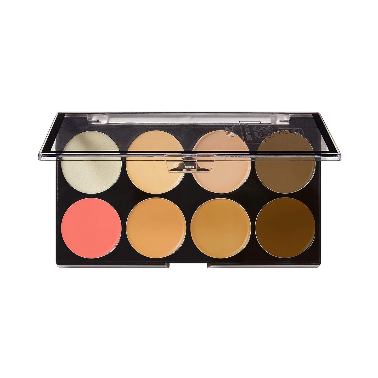 Ruby Kisses Flawless Finish with 3D Contour Cream Makeup Palette – Lightweight, Multi-Palette, Contouring Foundation, Creamy, Sculpt &Highlighting, Define Cheekbones (Light)