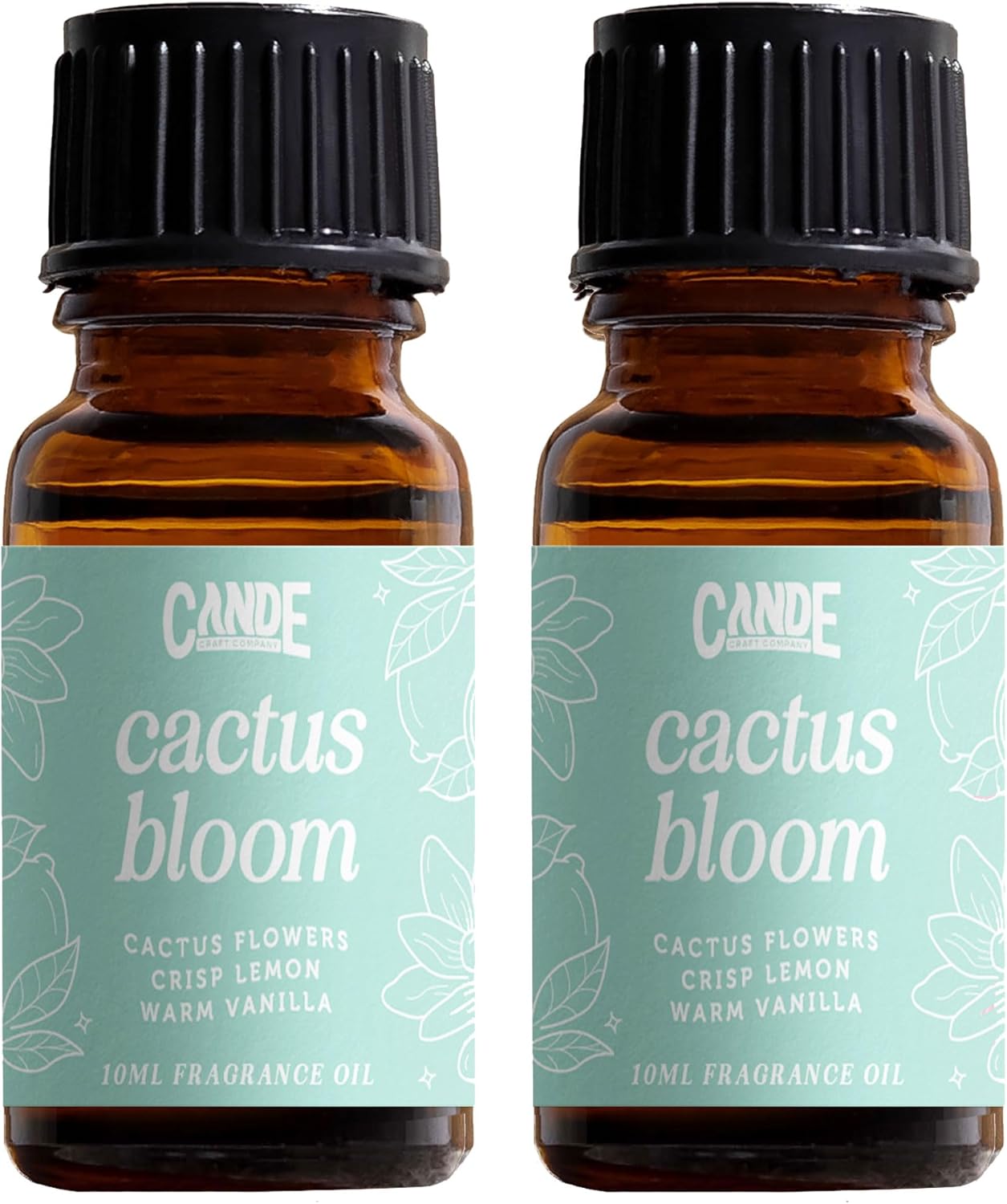 CANDECraftCo Premium Fragrance Oil – Diffuser Oils Fragrances Scented for Home, Candle Soap Making Supplies, Aromatherapy Blends for House (0.34 Fl Oz) (2-Pack, Cactus Bloom)