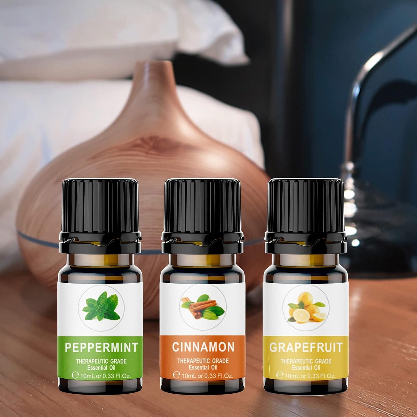 Essential Oils Set of 20x10ml, 100% Organic Essential Oil, Lavender, Ylang Ylang, Tea Tree, Eucalyptus Scented Oil, Essential Oils for Diffusers for Home, Candle Making, Humidifiers (20)