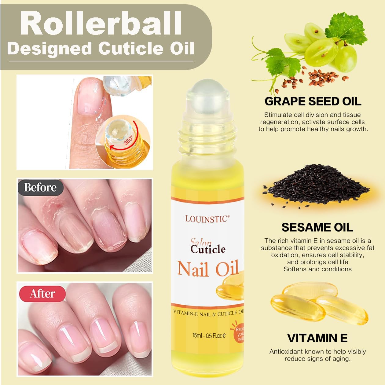 2PCs Gel Nail Polish Remover - 30ML,Fast & Easy, with Roller Cuticle Oil, No Need to Wrap and Soak, Remove Gel Polish in 2-5 Minutes at Home, No Damage to Nails, with Cuticle Pusher Tool,Nail File