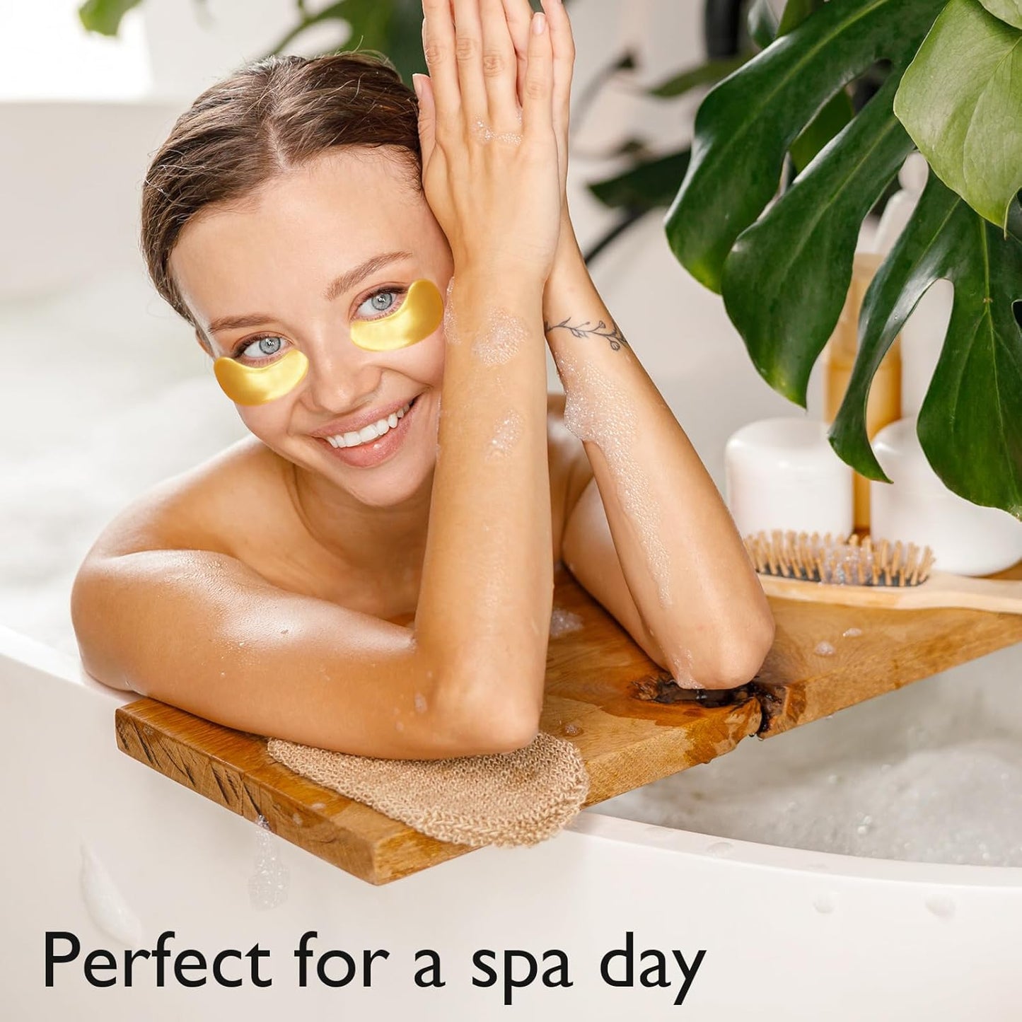 Adofect 25 Paris Under Eye Patches 24k Gold Under Eye Mask for Puffy Eyes and Dark Circles Treatments, Under Eye Bags Treatment Collagen Gel Pads for Beauty & Personal Care, Gold