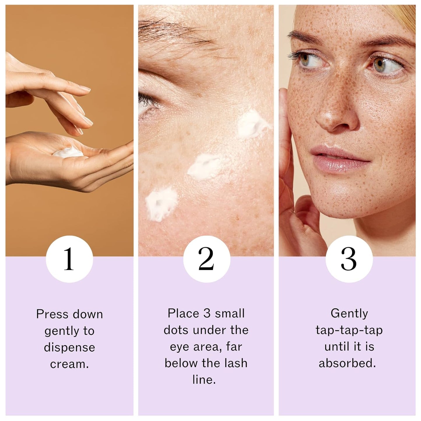 LilyAna Naturals Eye Cream - Eye Cream for Dark Circles and Puffiness, Under Eye Cream, Anti Aging Eye Cream Reduce Fine Lines and Wrinkles (0.5 Ounce, Rosehip and Hibiscus (Bottle))