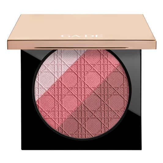 Glow FX Natural Face Palette - Blush for Cheeks, Bronzer Powder, and Highlighter Makeup - Enriched with Jojoba Oil - 139 Blooming Chic - 0.42 oz