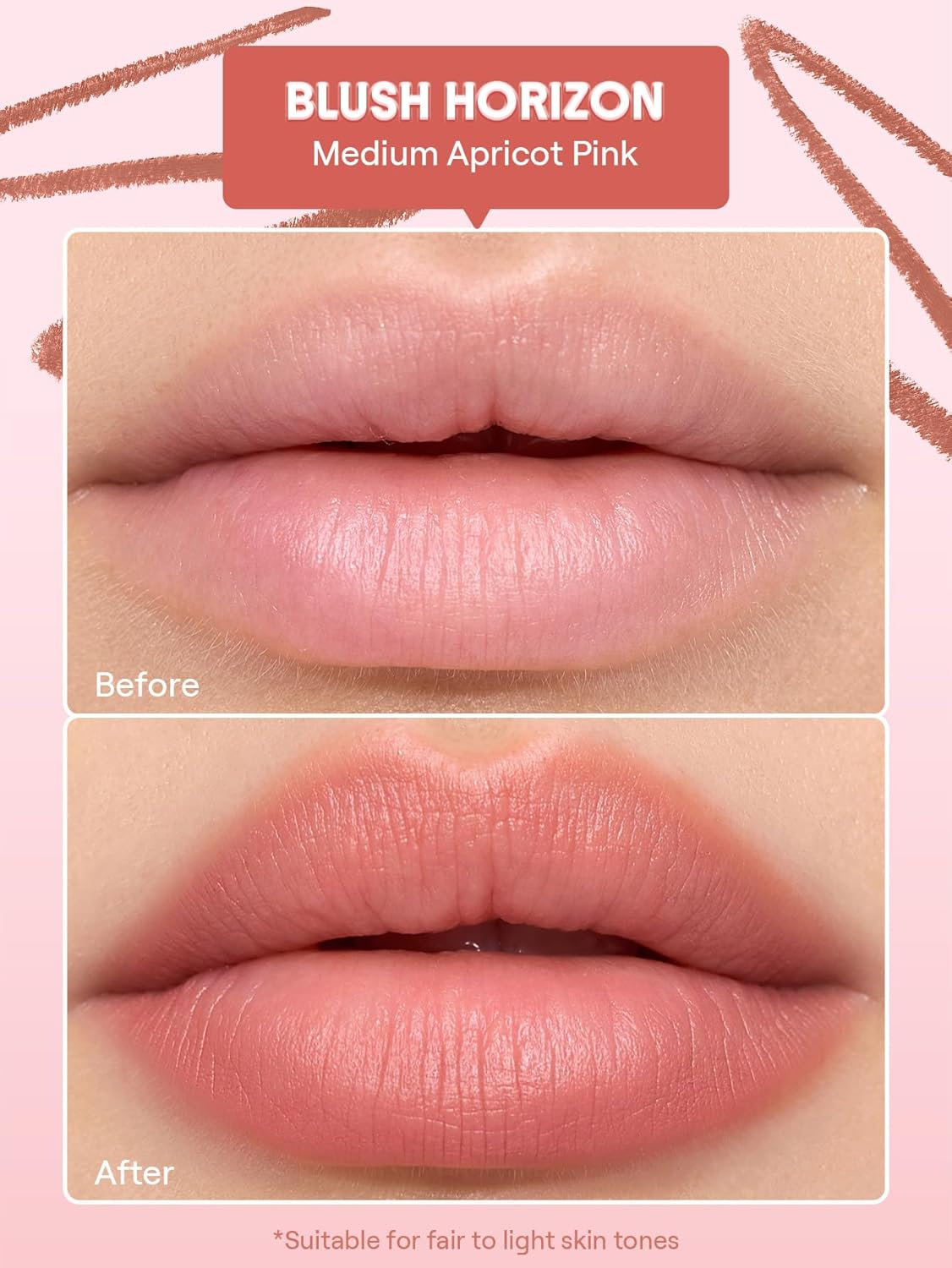 SHEGLAM Cloudline Blur Lip Liner Long Lasting,Vegan & Cruelty-Free Lip Stain-Blush Horizon